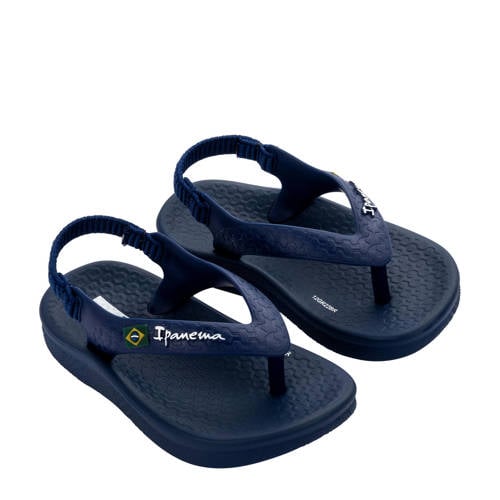 Ipanema Anatomic Soft Baby teenslippers met hielbandje donkerblauw Meisjes Rubber