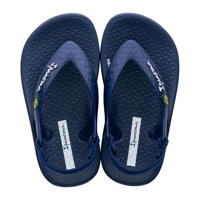 thumbnail: Donkerblauwe meisjes Ipanema Anatomic Soft Baby teenslippers met hielbandje van rubber 