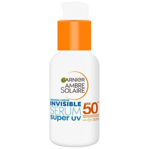 Garnier Ambre Solaire Super UV onzichtbaar zonbeschermingsserum - SPF50+ - 30 ml Zonnebrand Wit