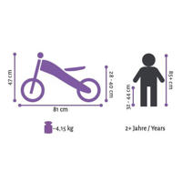 thumbnail: BikeStar Sport, 2 in 1 meegroei loopfiets, 10 inch, zwart