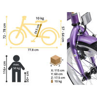 thumbnail: BikeStar Classic kinderfiets 16 inch lila