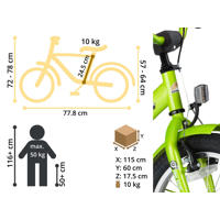 thumbnail: BikeStar Classic kinderfiets 16 inch groen