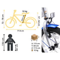 thumbnail: BikeStar Classic kinderfiets 16 inch blauw