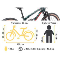 thumbnail: BikeStar MTB Fully kinderfiets 24 inch blauw