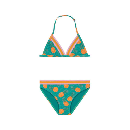 Shiwi triangel bikini Lily groen/oranje Meisjes Gerecycled polyester (duurzaam) - 92