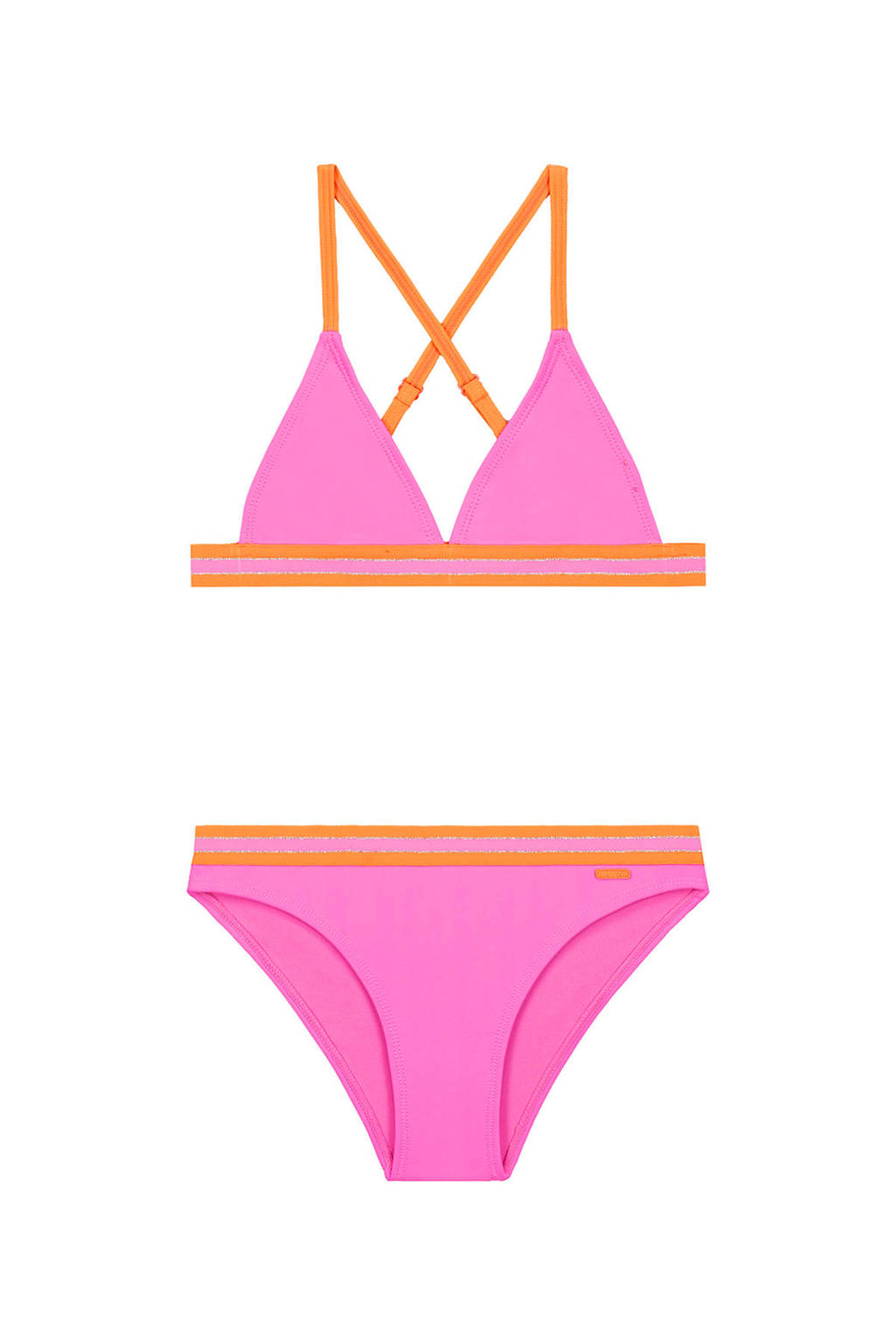 triangel bikini Luna roze/oranje