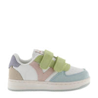 thumbnail: Wit en multikleurige jongens en meisjes Victoria 1124116 sneakers van imitatieleer/voering: textiel met klittenband