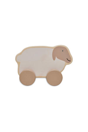 Houten speelgoedauto 11x9x6 cm Farm Lamb