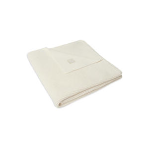 baby wiegdeken 75x100 cm Basic Knit Ivory