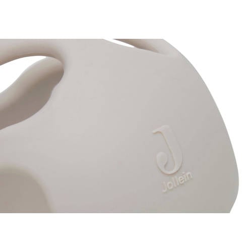 Jollein siliconen bijtring bal 9 5 cm Nougat Grijs 9.5