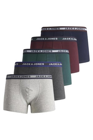 boxershort - grijs/groen/rood (set van 5)
