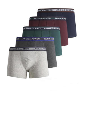   boxershort - set van 5 grijs/groen/rood