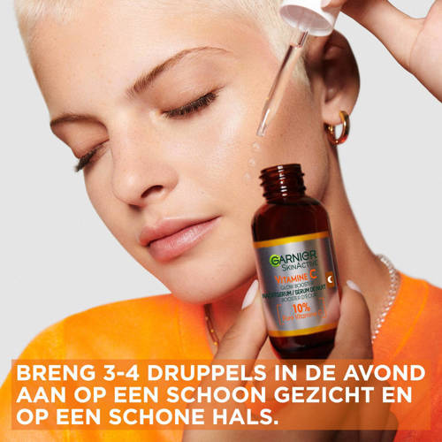 Garnier Skinactive 10% Pure Vitamine C* Anti-Pigmentvlekken Hyaluronzuur nachtserum 30 ml