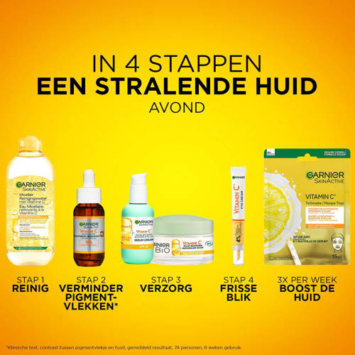 Garnier Skinactive 10% Pure Vitamine C* Anti-Pigmentvlekken Hyaluronzuur nachtserum 30 ml