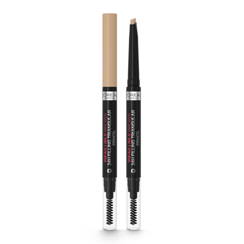 L'Oréal Paris Infaillible Brow 24H Filling Triangular Pencil wenkbrauwpotlood - 7.0 blonde
