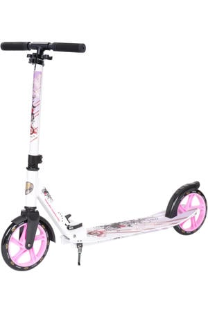 Alu City vouwbaar 205mm XXL staplank, wit / lila