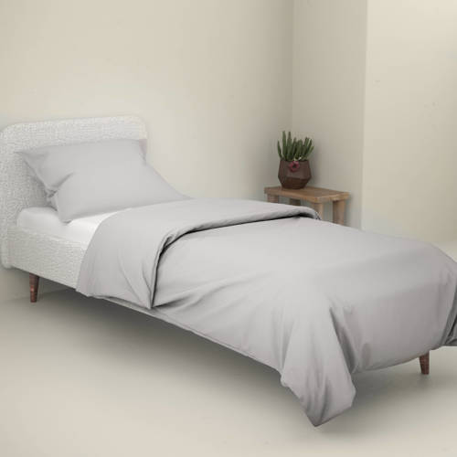 Wehkamp Home perkal katoenen dekbedovertrek 1 persoons (140x220 cm) Bruin