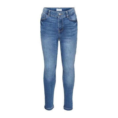 VERO MODA GIRL skinny jeans VMAVA medium blue denim Blauw Effen
