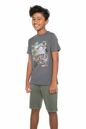 regular fit short Orlin Jr groen