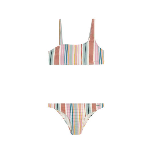 Protest crop bikini PRTJULIE JR roze/multi Meisjes Polyamide Streep - 116