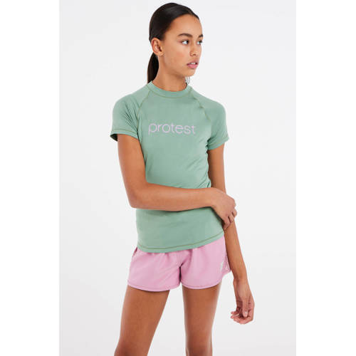Protest UV T-shirt PRTSENNA JR groen UV shirt Meisjes Polyester Ronde hals - maat 152 afbeelding