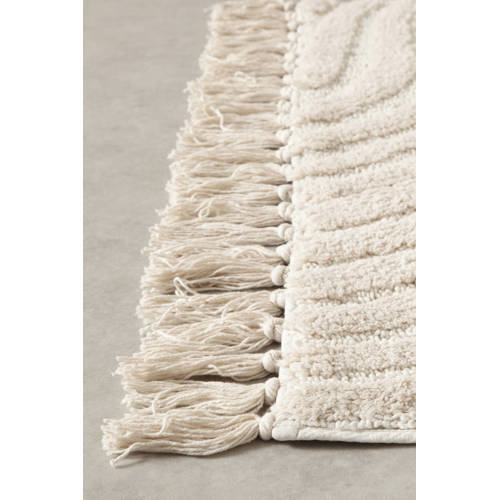 Wehkamp Home kindervloerkleed Swirl (130x90 cm) Beige Streep