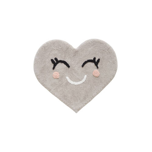 Wehkamp Home kindervloerkleed Heart (Ø100 cm) Beige