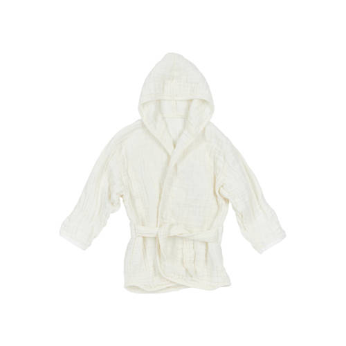 Meyco hydrofiele badjas offwhite Ecru Jongens/Meisjes Katoen Capuchon Effen