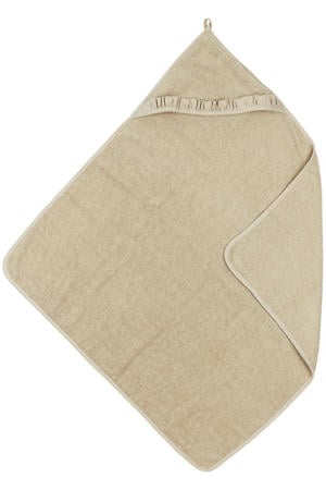 badcape met badstof ruffle 80x80cm sand