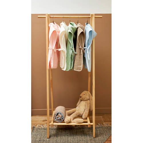 Meyco basic badstof badponcho 1-3 jaar sand Handdoek badcape Beige Effen