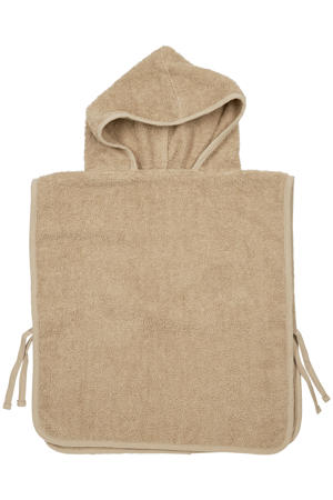basic badstof badponcho 1-3 jaar sand