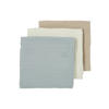 Meyco hydrofiele luier - Uni - Offwhite/Light Grey/Sand 70x70cm (set van 3)