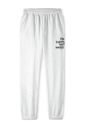 regular fit joggingbroek grijs