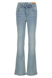 thumbnail: Blauwe meisjes America Today flared jeans Emily Flare Jr van stretchdenim met regular waist, rits- en knoopsluiting en effen