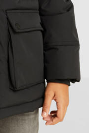 thumbnail: anytime gewatteerde winterjas zwart