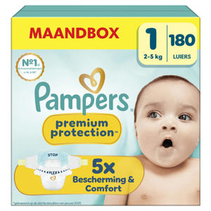 Maat 1 maandbox - 180 luiers - 2kg - 5kg