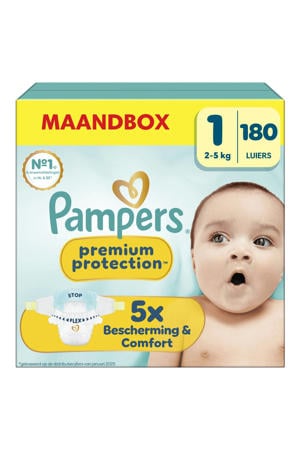 Maat 1 maandbox - 180 luiers - 2kg - 5kg