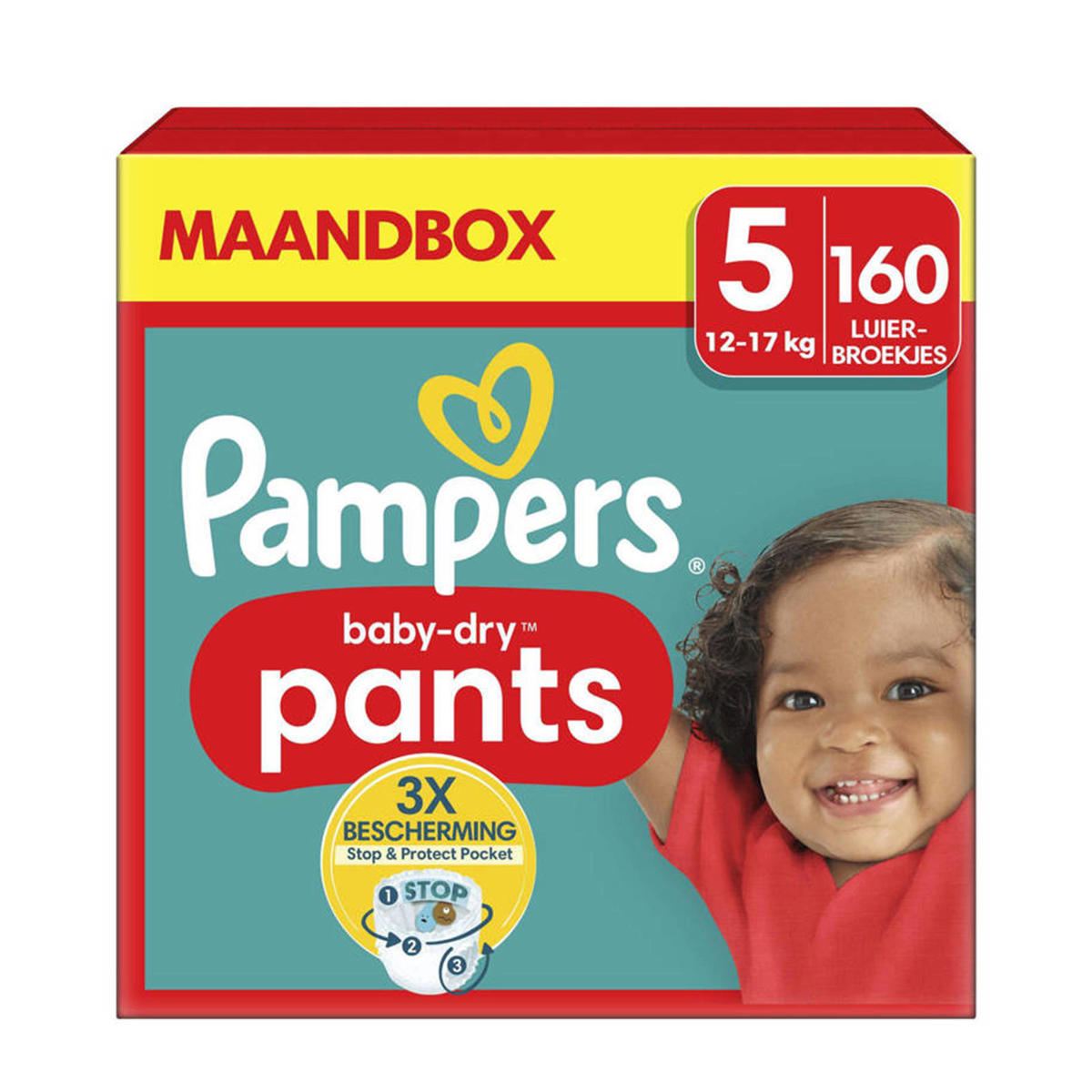 Pampers Pants Maat 5 - 160 luierbroekjes maandbox kleertjes.com