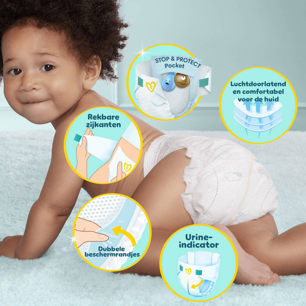 Pampers Premium protection luiers maat 3 4-pack bestellen | Albert Heijn