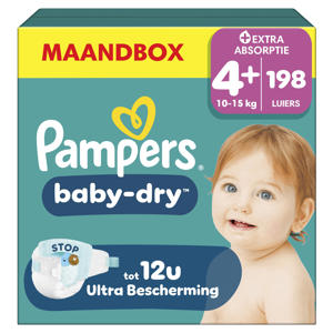 Maat 4+ maandbox - 198 luiers - 10kg-15kg