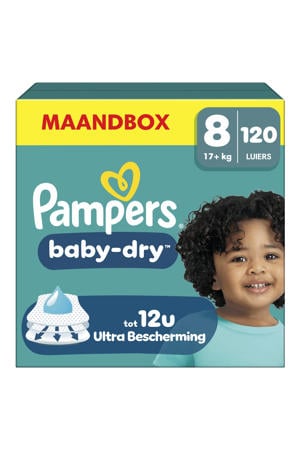 Maat 8 maandbox - 120 luiers - 17kg+