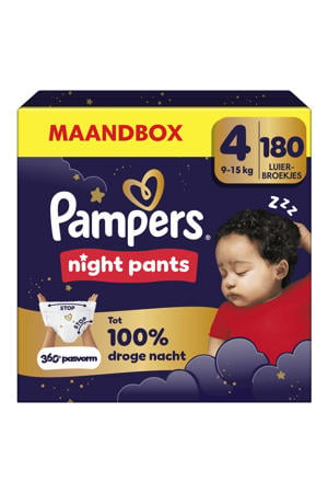 Night Pants Maat 4 maandbox - 180 luierbroekjes - 9kg-15kg