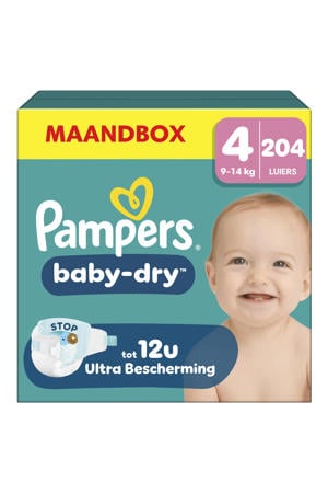 Maat 4 maandbox - 204 luiers - 9kg- 14kg