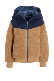 thumbnail: Orange Stars reversible winterjas Nanet bruin/blauw
