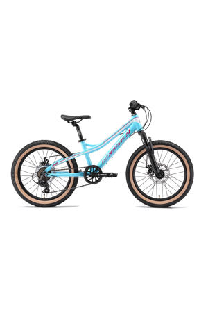 MTB kinderfiets 20 inch wit /turquiose, 7 speed