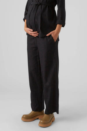 zwangerschaps wide leg broek MLPETRA zwart