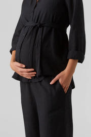 thumbnail: MAMALICIOUS zwangerschaps wide leg broek MLPETRA zwart