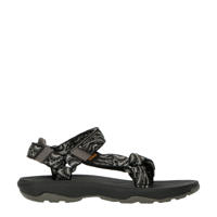 thumbnail: Zwart en grijze jongens en meisjes Teva Hurricane XLT 2 sandalen van textiel met profielzool en klittenband
