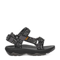 thumbnail: Grijs en zwarte jongens Teva Hurricane XLT 2 sandalen van polyester met klittenband en all over print