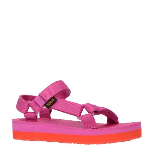 Teva sandalen roze Meisjes Textiel Meerkleurig